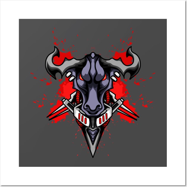 Iron bull Wall Art by Aryaatmawira Art